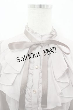 画像2: axes femme / リボン付フリルブラウス  ピンク I-26-03-06-008-AX-BL-SA-ZI