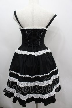 画像3: ALICE and the PIRATES / ミランダジャンパースカート  黒×白 I-26-03-06-076-PA-OP-TE-ZI