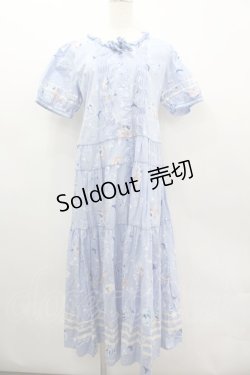 画像1: PINK HOUSE / いるかプリントワンピース  ブルー I-26-03-06-079-LO-OP-SA-ZI
