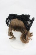 Angelic Pretty / フリルシースルーカチューシャ  黒 I-26-03-06-088-AP-AC-SA-ZI