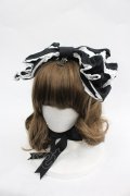 ALICE and the PIRATES / Dolly Ribbonヘッドドレス  黒×白 I-26-03-06-091-PA-AC-TE-ZI