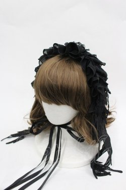 画像1: MR corset / エンジェルウィングヘッドドレス  黒 I-26-03-06-092-PU-AC-SA-ZI