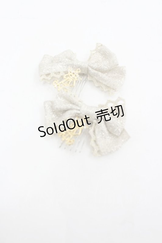 画像1: ALICE and the PIRATES / ロゴリボンコーム  ゴールド I-26-03-06-094-PA-AC-SA-ZI (1)