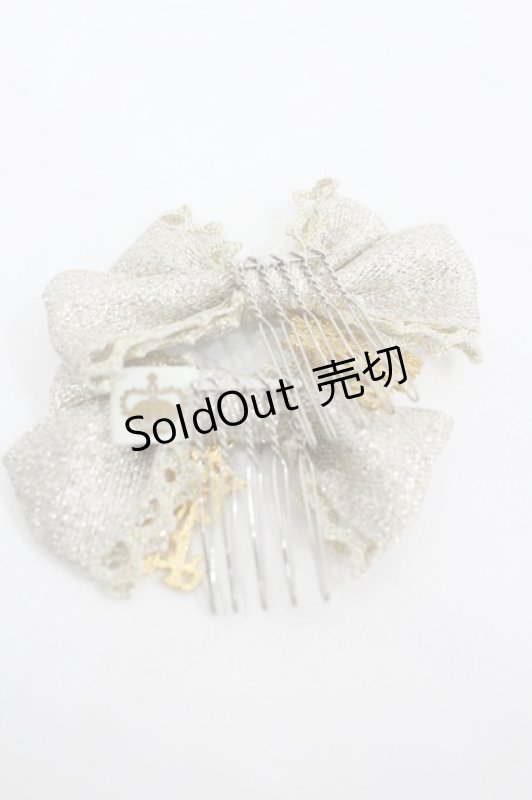 画像2: ALICE and the PIRATES / ロゴリボンコーム  ゴールド I-26-03-06-094-PA-AC-SA-ZI (2)