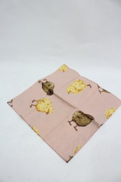 画像1: PINK HOUSE / ひよこプリントハンカチ  ピンク I-26-03-06-101-LO-ZA-SA-ZI