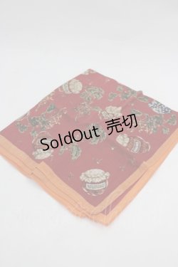 画像1: PINK HOUSE / ジャム瓶ハンカチ  赤 I-26-03-06-103-LO-ZA-SA-ZI