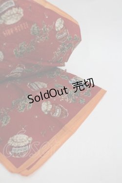 画像2: PINK HOUSE / ジャム瓶ハンカチ  赤 I-26-03-06-103-LO-ZA-SA-ZI