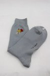 画像1: Karl Helmut / フラワー刺繍ソックス  サックス I-26-03-06-109-EL-ZA-SA-ZI (1)