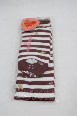 画像2: BABY,THE STARS SHINE BRIGHT / スターダストボーダーオーバーニーソックス  白 I-26-03-06-111-BA-ZA-SA-ZI