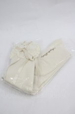 画像1: Angelic Pretty / プリンセスロゴオーバーニー  生成り I-26-03-06-118-AP-ZA-SA-ZI (1)
