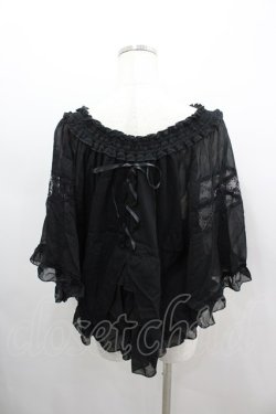 画像3: axes femme / ポンチョ型BL M 黒 I-26-03-06-019-AX-TO-SA-ZI