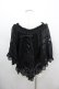 画像3: axes femme / ポンチョ型BL M 黒 I-26-03-06-019-AX-TO-SA-ZI (3)