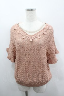 画像1: axes femme / ニットアンサンブルトップス M アワピンク I-26-03-06-029-AX-TO-SA-ZI