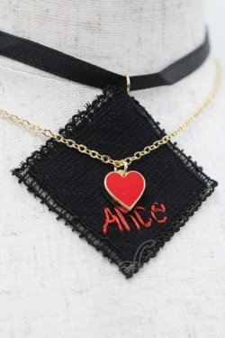 画像2: Emily Temple cute / Aliceチーフチョーカー  黒Ｘ赤 I-26-03-08-003-ET-AC-SA-ZI