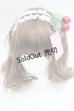 画像2: Shirley Temple / ラメチェリーカチューシャ  黒 I-26-03-08-032-ET-AC-SA-ZI