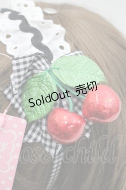 画像3: Shirley Temple / ラメチェリーカチューシャ  黒 I-26-03-08-032-ET-AC-SA-ZI