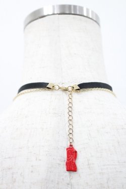 画像3: Emily Temple cute / Aliceチーフチョーカー  黒Ｘ赤 I-26-03-08-003-ET-AC-SA-ZI