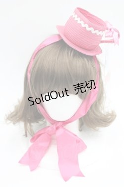 画像2: Shirley Temple / ティーパーティヘッドドレス  濃ピンク I-26-03-08-036-ET-AC-SA-ZI