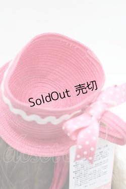 画像4: Shirley Temple / ティーパーティヘッドドレス  濃ピンク I-26-03-08-036-ET-AC-SA-ZI