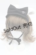 Shirley Temple / うさぎリボンヘッドドレス  黒Ｘ白 I-26-03-08-037-ET-AC-SA-ZI