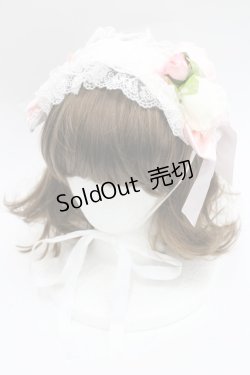 画像1: Angelic Pretty / Eternal Roseヘッドドレス  白Ｘピンク I-26-03-08-038-AP-AC-SA-ZI