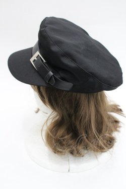 画像3: axes femme POETIQUE / ベルトデザインキャスケット  黒 I-26-03-08-041-AX-TO-SA-ZI