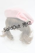 m petit by misako / AMモチーフリボンベレー帽  ピンク I-26-03-08-044-0-AC-SA-ZI