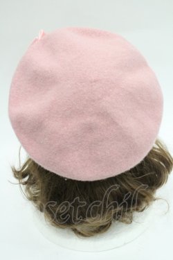 画像4: m petit by misako / AMモチーフリボンベレー帽  ピンク I-26-03-08-044-0-AC-SA-ZI