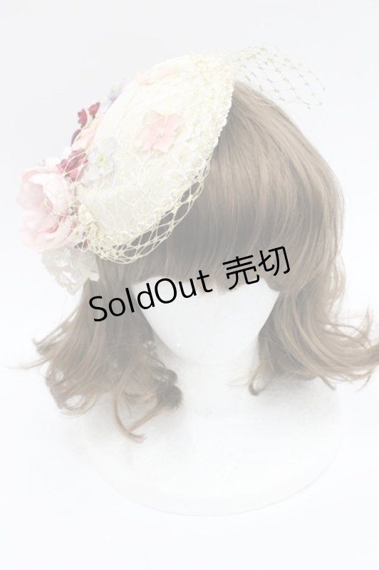 画像2: Morun x Muuna Stoik / フラワーレースミニハット  アイボリー I-26-03-08-048-LO-AC-SA-ZI (2)