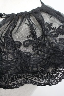 画像3: m petit by misako / レースつけ襟  黒 I-26-03-08-005-LO-ZA-SA-ZI