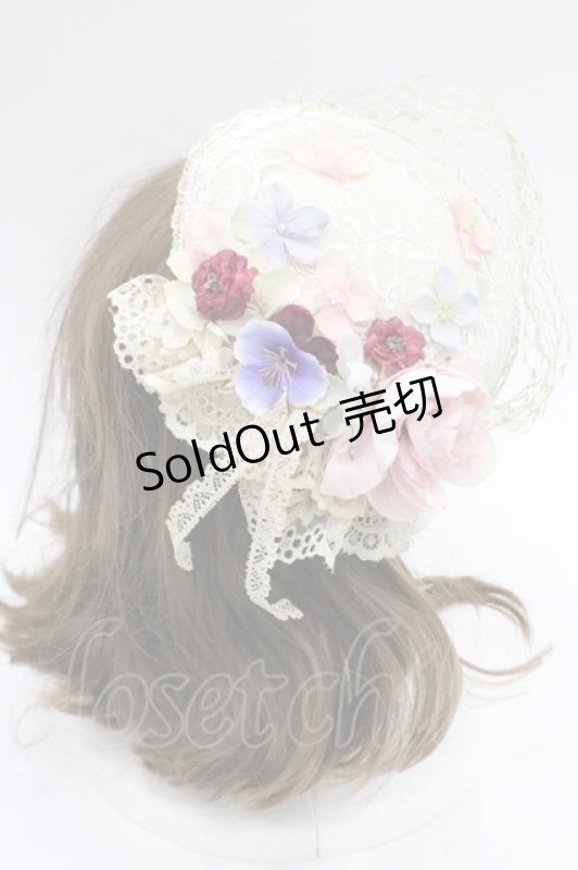 画像3: Morun x Muuna Stoik / フラワーレースミニハット  アイボリー I-26-03-08-048-LO-AC-SA-ZI (3)