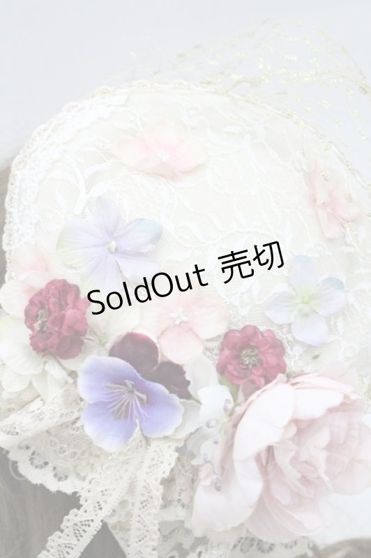 画像4: Morun x Muuna Stoik / フラワーレースミニハット  アイボリー I-26-03-08-048-LO-AC-SA-ZI (4)