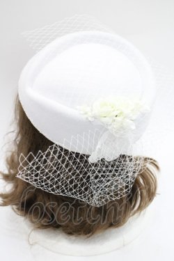 画像3: Morun x Muuna Stoik / チュール重ねフラワーハット  白 I-26-03-08-049-LO-AC-SA-ZI