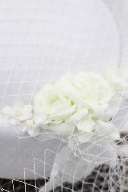 画像4: Morun x Muuna Stoik / チュール重ねフラワーハット  白 I-26-03-08-049-LO-AC-SA-ZI