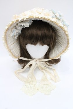 画像2: Hoshibako Works / クリーミードリームボンネット  サックスＸブラウン I-26-03-08-052-LO-AC-SA-ZI