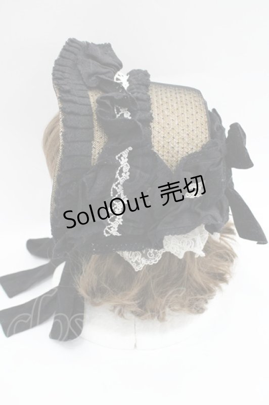 画像3: Hoshibako Works / 西洋人形魔法ボンネット  黒Ｘブラウン I-26-03-08-053-LO-AC-SA-ZI (3)