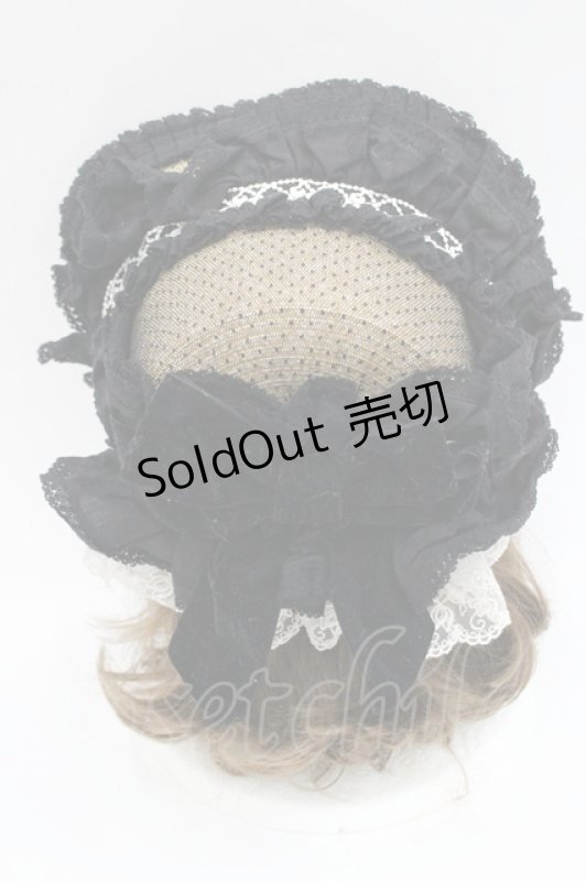 画像4: Hoshibako Works / 西洋人形魔法ボンネット  黒Ｘブラウン I-26-03-08-053-LO-AC-SA-ZI (4)