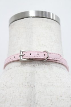 画像2: LOLITAその他(お買取対象外) / ストーンモチーフベルトチョーカー  ピンクＸ白 I-26-03-08-001-LO-AC-SA-ZI