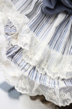 画像5: 妹抖手作工作屋 / スイトライプリボンハット  アイボリーＸ青 I-26-03-08-054-LO-AC-SA-ZI