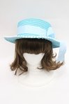 画像2: Nile Perch / BABYリボンモチーフ麦わらハット  青 I-26-03-08-056-LO-AC-SA-ZTK033 (2)
