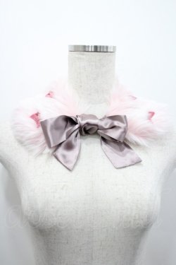 画像1: Shirley Temple / ファーリボンティペット  ピンク I-26-03-08-007-ET-ZA-SA-ZI