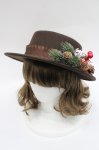 画像1: LOLITAその他(お買取対象外) / クリスマスモチーフハット  ブラウン I-26-03-08-058-LO-AC-SA-ZTK033 (1)