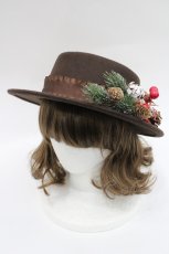 画像1: LOLITAその他(お買取対象外) / クリスマスモチーフハット  ブラウン I-26-03-08-058-LO-AC-SA-ZTK033 (1)