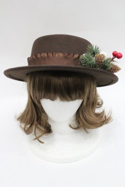 画像2: LOLITAその他(お買取対象外) / クリスマスモチーフハット  ブラウン I-26-03-08-058-LO-AC-SA-ZI