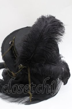 画像4: Hoshibako Works / ナイト・イーヴィル エレガンスチャームハット  黒 I-26-03-08-059-LO-AC-SA-ZI