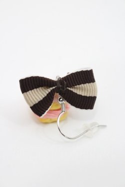 画像3: Emily Temple cute / プチシュー片耳ピアス  ピンクＸブラウン I-26-03-08-066-ET-AC-SA-ZI