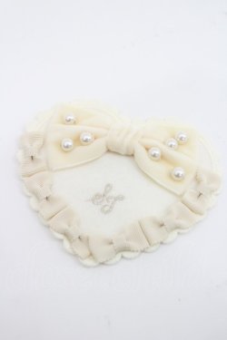 画像1: Shirley Temple / パールリボンハートコーム  アイボリー I-26-03-08-072-ET-ZA-SA-ZI