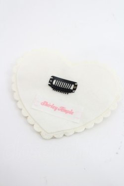 画像2: Shirley Temple / パールリボンハートコーム  アイボリー I-26-03-08-072-ET-ZA-SA-ZI