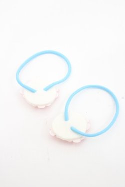 画像3: Shirley Temple / フラワーモチーフヘアゴムセット  ピンクＸ白Ｘ青 I-26-03-08-079-ET-AC-SA-ZI