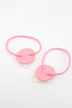 画像3: Shirley Temple / フラワーモチーフヘアゴムセット  白Ｘピンク I-26-03-08-080-ET-AC-SA-ZI